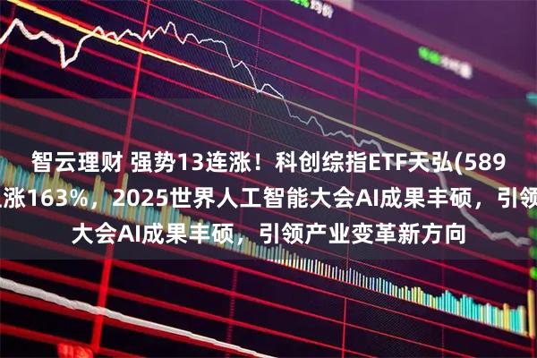 智云理财 强势13连涨！科创综指ETF天弘(589860)交投活跃上涨163%，2025世界人工智能大会AI成果丰硕，引领产业变革新方向