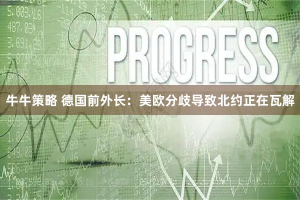 牛牛策略 德国前外长：美欧分歧导致北约正在瓦解